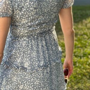 Paper Crane Blue floral dress